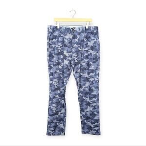 NWT Brooklyn Brigade Blue & Gray Slim Fit Straight Leg Pants Size 38